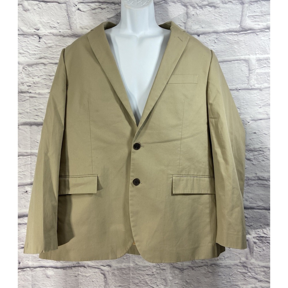 J. Crew Jacket Men's 44R Beige Thomson Blazer Long Sleeves Sports Coat